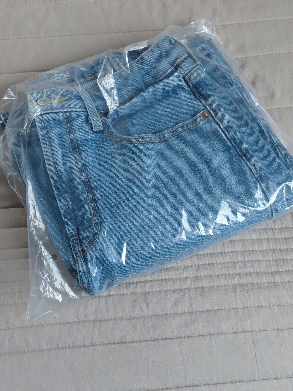 Old Navy Extra High Waisted Wide Leg Jeans 4 Petite Nwr - Picture 8 of 9